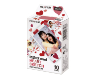 Akcesoria Foto Fujifilm Instax Mini Heart Sketch 10 szt.